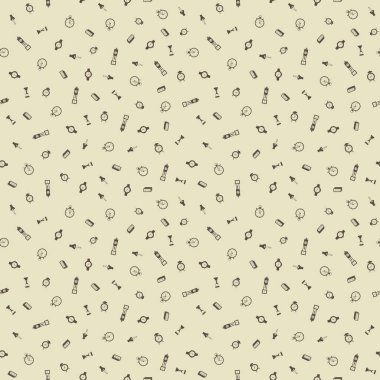 Dikişsiz desen arka plan zaman el çekilmiş