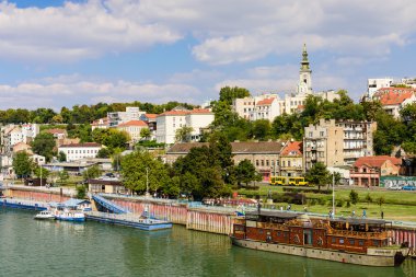 Belgrad Panoraması ile nehir Sava