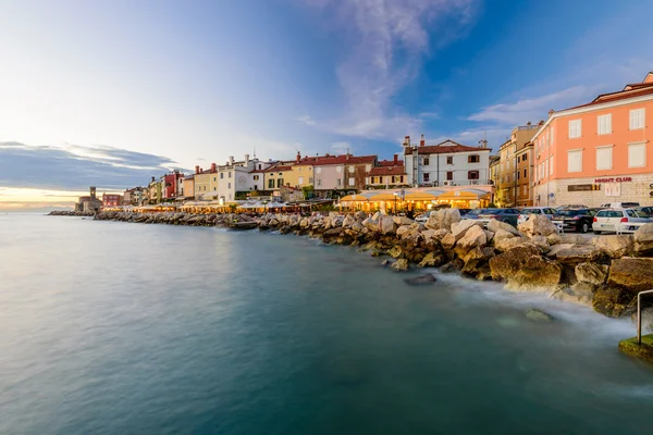 The coastline in Piran — Stock Photo, Image