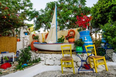 geleneksel Yunan balık restaurant