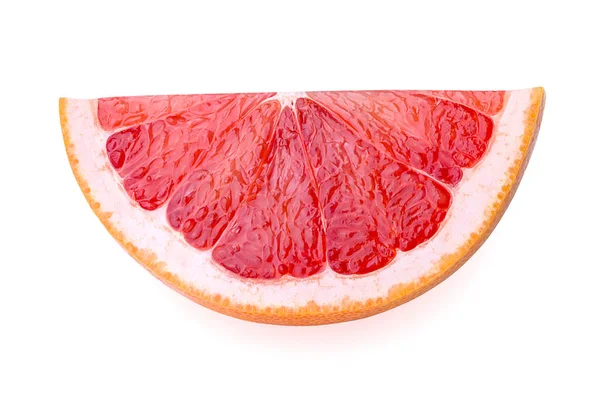 Grapefruitové citrusové plody izolované na bílém s ořezovou cestou — Stock fotografie