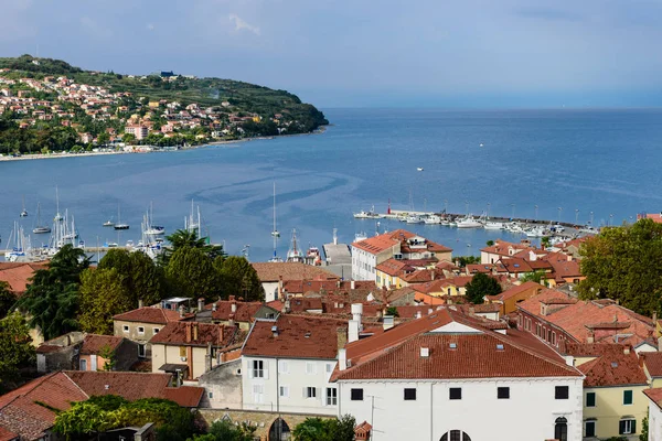 Vista Aérea Koper Eslovénia — Fotografia de Stock