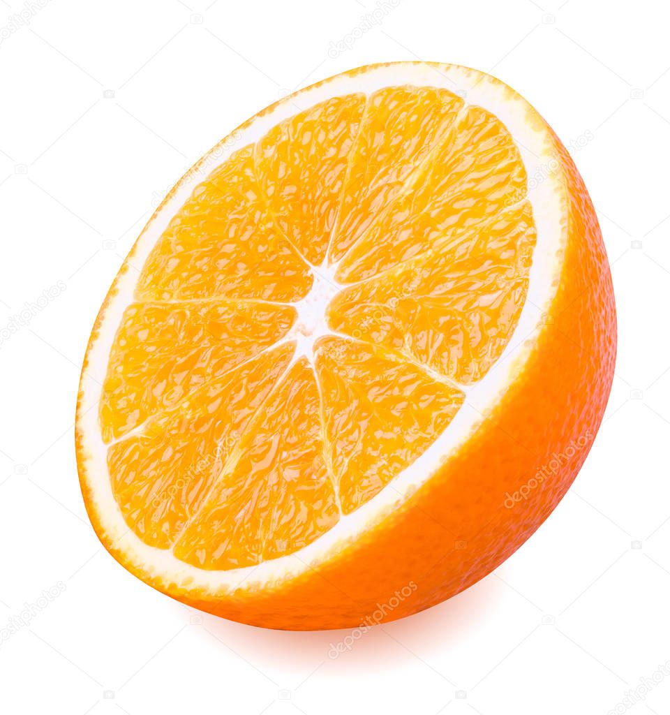 Isolated orange fruit.