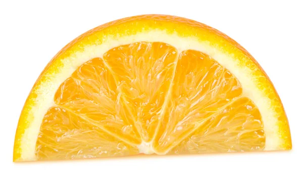 Isolated Orange Fruit Ripe Slice Orange Citrus Fruit Isolated White — Stock Photo, Image