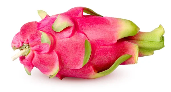 Fruit Dragon Isolé Fruit Pitahaya Entier Isolé Sur Fond Blanc — Photo