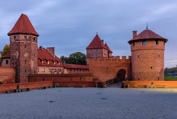 Malbork Polonia Octubre 2019 Turismo Polonia Castillo Medieval Ciudad Malbork — Foto de Stock