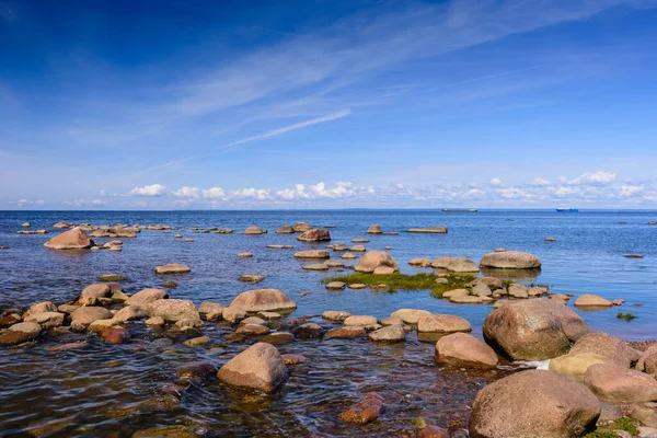 Pintoresca Costa Del Golfo Finlandia Hermosa Vista Verano Costa Del — Foto de Stock