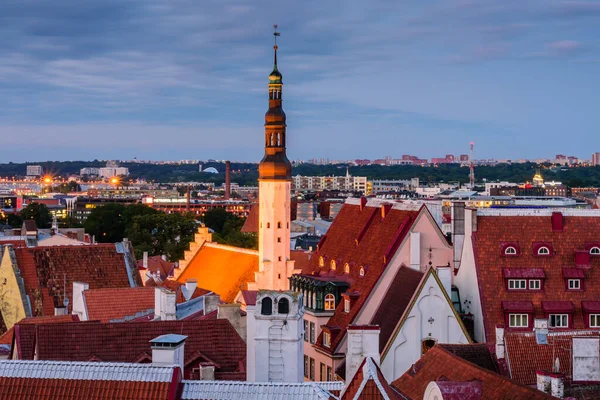 Tallinn Estonie Août 2019 Visite Estonie Vieille Ville Tallinn Belle — Photo