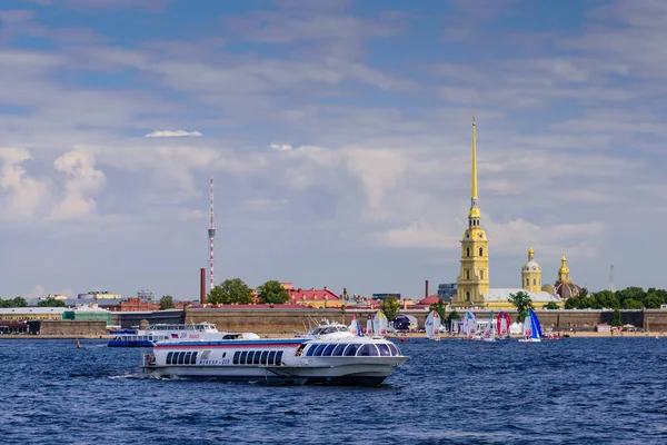 Petersburg Russia August 2018 Sightseeing Petersburg Peter Paul Fortress Neva — Stock Photo, Image