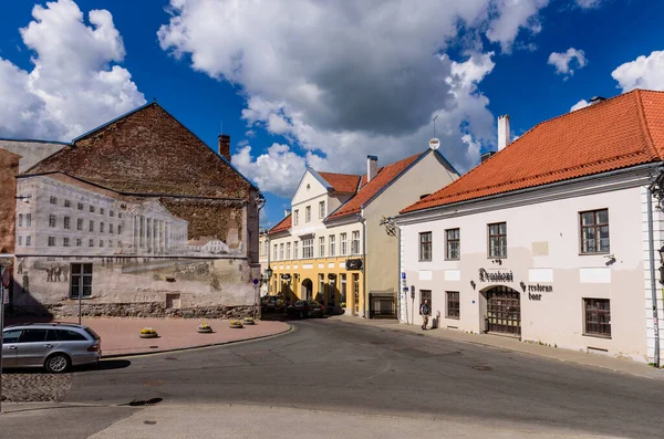 Tartu Estland Juni 2018 Bezienswaardigheden Tartu Prachtige Gebouwen Het Historische — Stockfoto