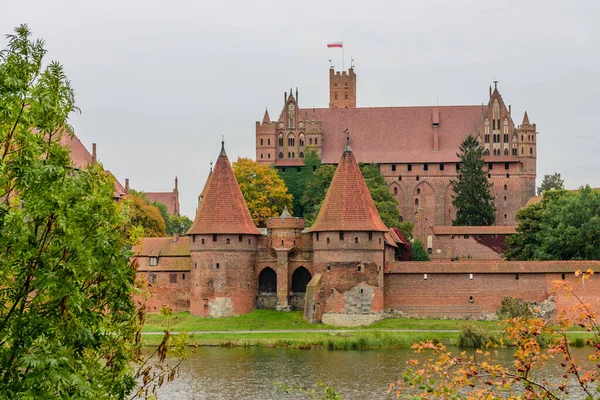 Malbork Polonia Octubre 2019 Turismo Polonia Castillo Medieval Ciudad Malbork — Foto de Stock