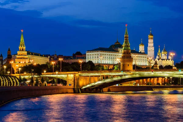 Moskwa Rosja Czerwca 2019 Zwiedzanie Moskwy Widok Kreml Moskwa Rzekę — Zdjęcie stockowe