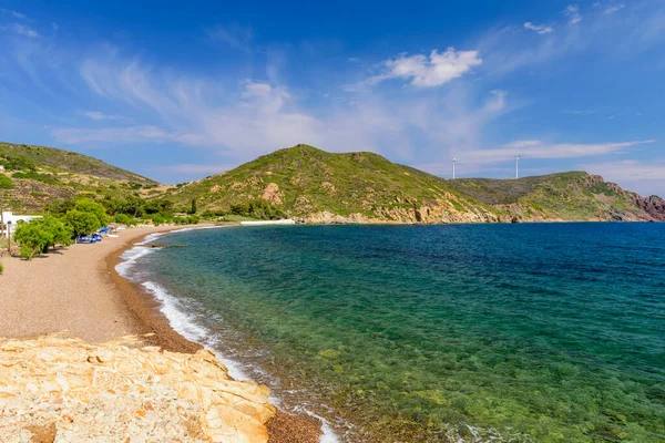 Lambi Beach Picturesque Beach Island Patmos Greece — Stock Photo, Image