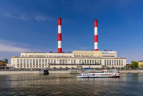 Moscow Russia May 2018 Cityscape Moscow Embankment Moscow River Thermal — Stock Photo, Image