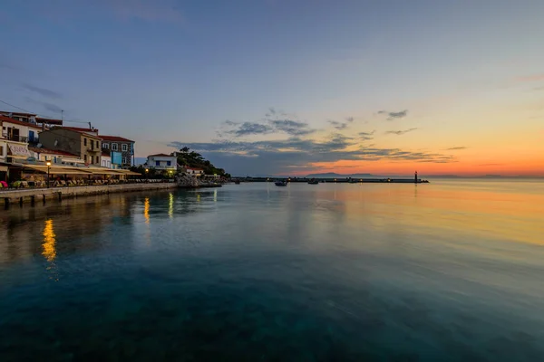 Ostrov Samos Řecko Května 2017 Krásný Východ Slunce Vesnici Kokkari — Stock fotografie