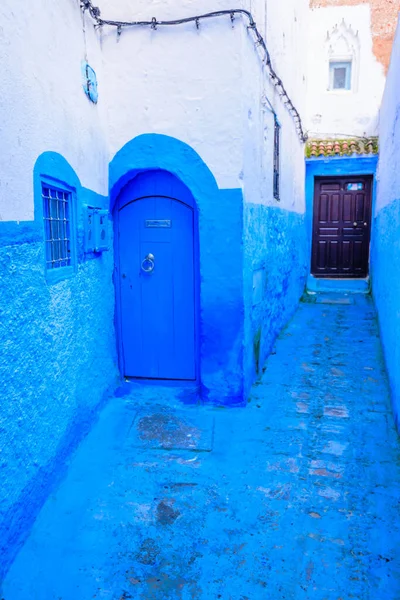 Visita Del Marocco Bella Medina Blu Della Città Chefchaouen Marocco — Foto Stock