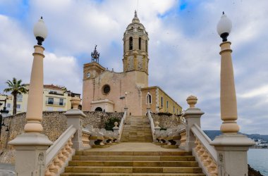Sitges, Katalonya, İspanya 'daki Katolik Kilisesi.