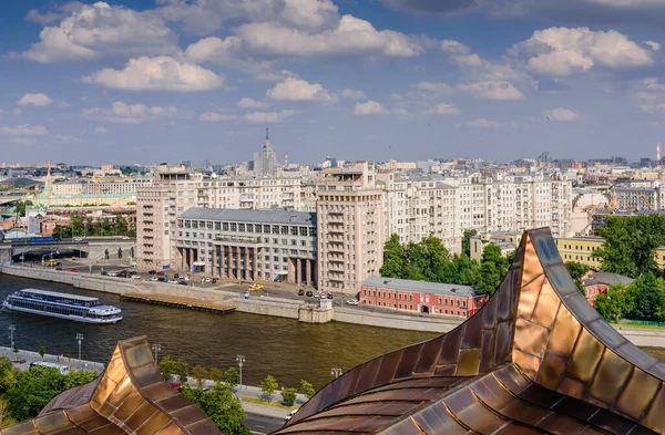 Moscú Rusia Junio 2019 Vista Aérea Moscú Hermosa Vista Verano — Foto de Stock