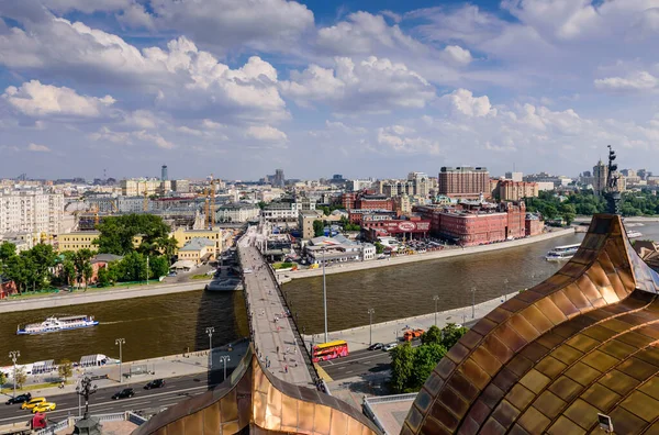 Moskau Russland Juni 2019 Luftaufnahme Von Moskau Schöne Sommer Ansicht — Stockfoto