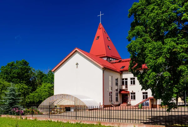 Miasto Johvi Estonia Czerwca 2019 Mały Kościół Mieście Johvi — Zdjęcie stockowe