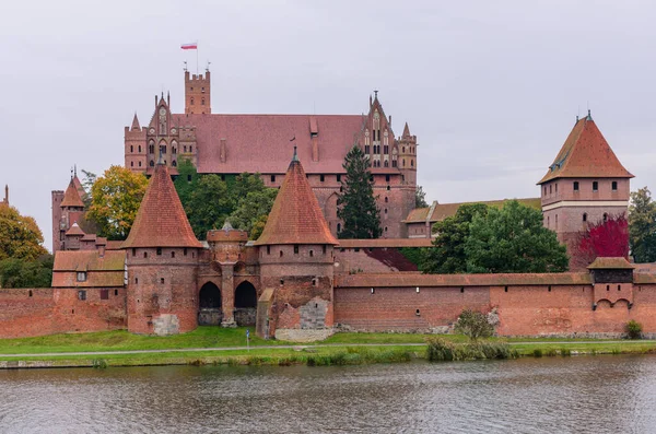 Malbork Polonia Octubre 2019 Turismo Polonia Castillo Medieval Ciudad Malbork — Foto de Stock