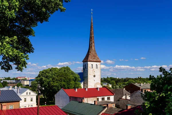 Cidade Rakvere Centro Histórico Cidade Rakvere Estónia — Fotografia de Stock