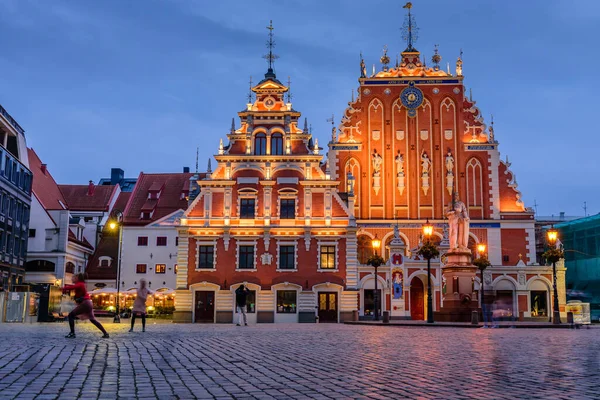 Riga Latvia 2019 Sightsee Latvia 타운에 머리의 아름다운 — 스톡 사진