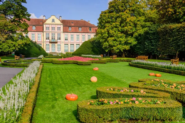 Turismo Polonia Oliwa Parque Palacio Abadía Una Hermosa Ciudad Parque — Foto de Stock