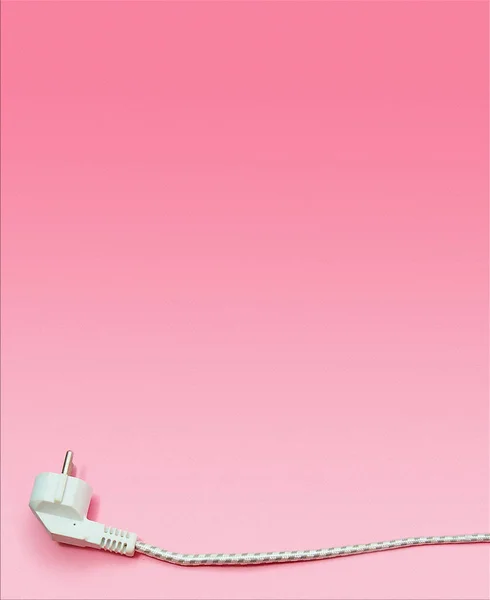 Gniazdo Drutu Różowym Tle Puste Miejsce Kopiowanie — Zdjęcie stockowe