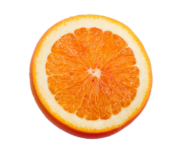 Sliced Orange Isolated White Background — Stock Photo, Image