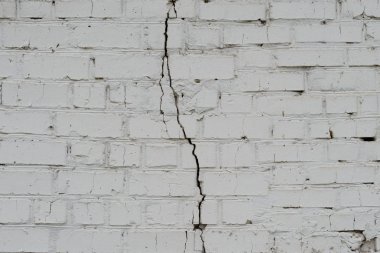 Tuğla doku çizikler ve çatlaklar ile
