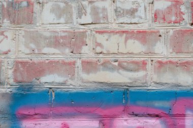 Tuğla doku çizikler ve çatlaklar ile