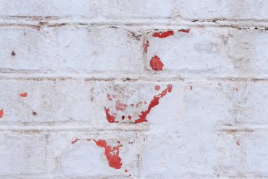 Tuğla doku çizikler ve çatlaklar ile