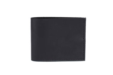 Beyaz arka planda deri cüzdan