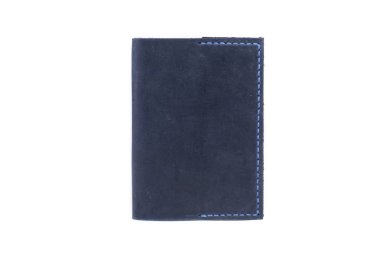 Beyaz arka planda deri cüzdan