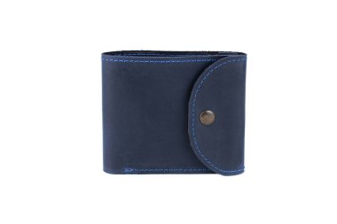 Beyaz arka planda deri cüzdan