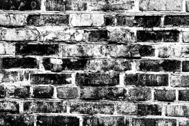 Tuğla doku çizikler ve çatlaklar ile