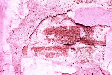 Tuğla doku çizikler ve çatlaklar ile