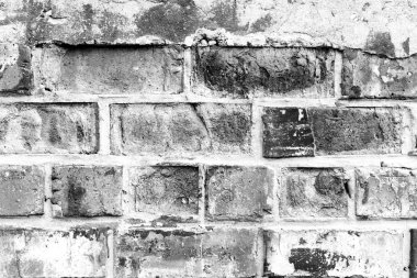 Tuğla doku çizikler ve çatlaklar ile