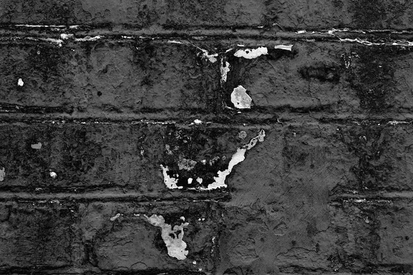 Tekstur batu bata dengan goresan dan retakan — Stok Foto