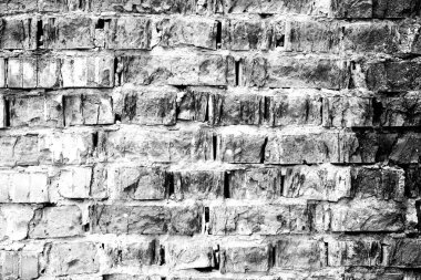 Tuğla doku çizikler ve çatlaklar ile