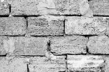Tuğla doku çizikler ve çatlaklar ile