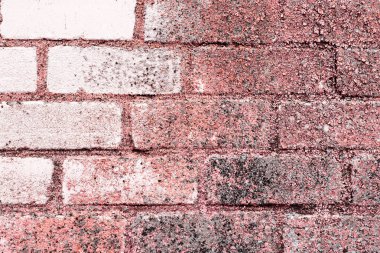 Tuğla doku çizikler ve çatlaklar ile