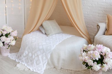 Lüks Oda ayarı yatak ve yastıklar