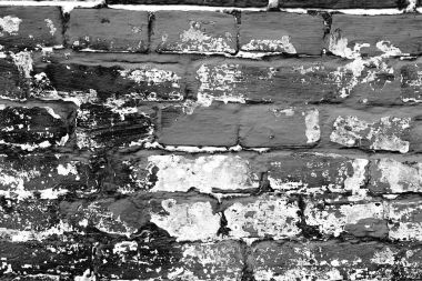 Tuğla doku çizikler ve çatlaklar ile