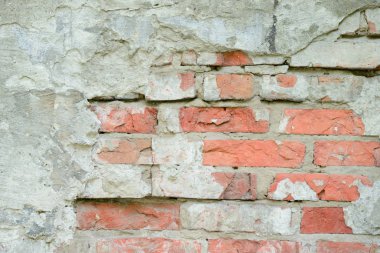 Tuğla doku çizikler ve çatlaklar ile