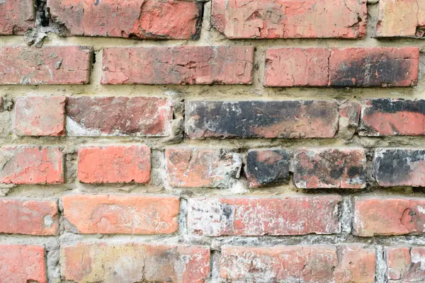 Tuğla doku çizikler ve çatlaklar ile