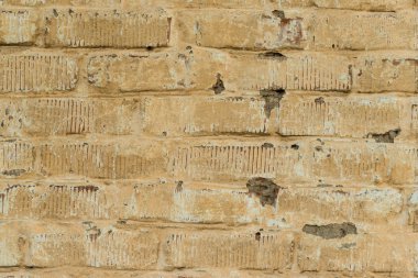 Tuğla doku çizikler ve çatlaklar ile