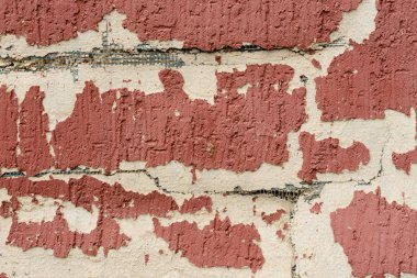 Tuğla doku çizikler ve çatlaklar ile