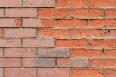 Tuğla doku çizikler ve çatlaklar ile